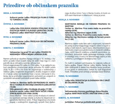 PRIREDITVE OB OBČINSKEM PRAZNIKU